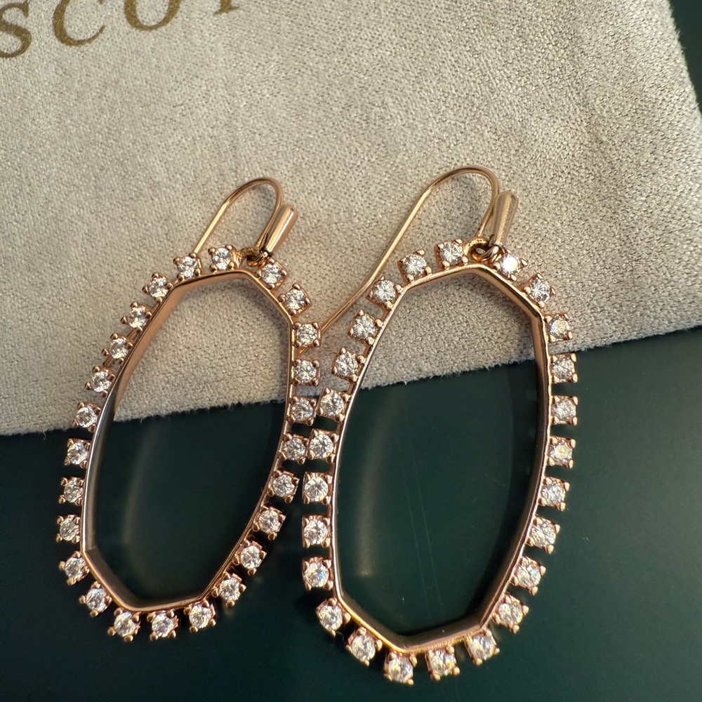 Kendra Scott Elle Rose Gold Drop Earrings
